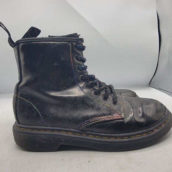 Dr Martens Doc Martens Kids Size 1 Black Sparkle Ray Boots Casual School Comfort - Picture 12 of 12